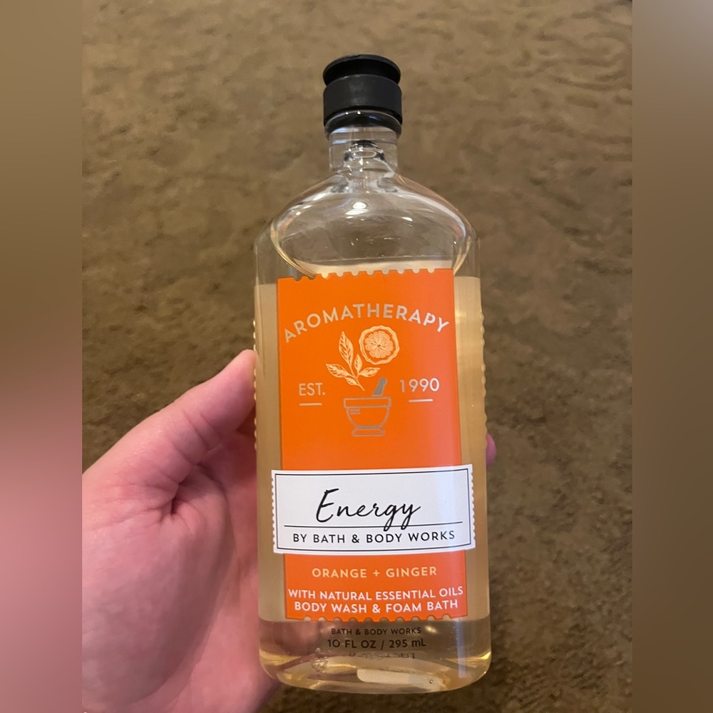 Bath & Body Works Aromatherapy: Energy orange ginger body wash and body cream